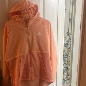adidas Peach Full-Zip Hooded Jacket